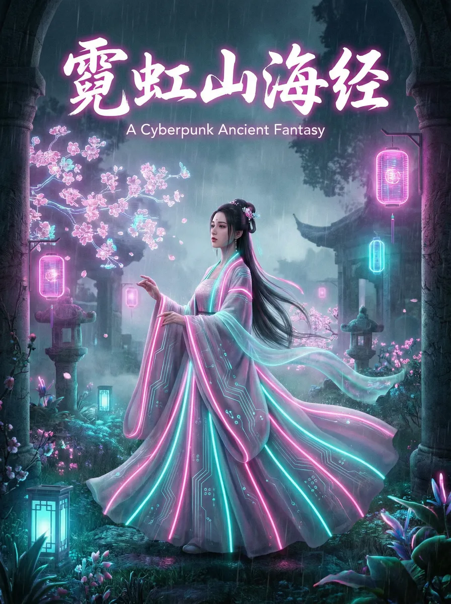 车震 古风奇缘短剧 - 霓虹山海经海报